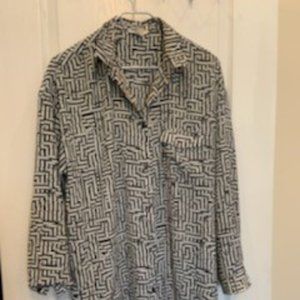 Monkl Black & White Shirt Dress